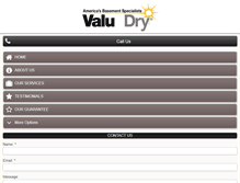 Tablet Screenshot of basementwaterproofing123.com